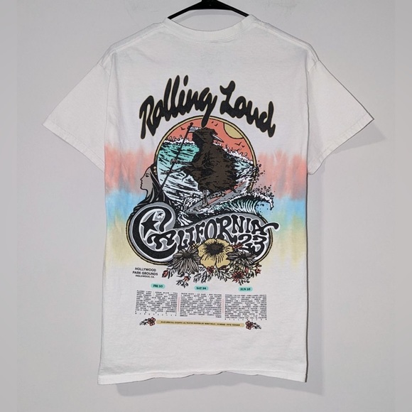 rolling loud Other - Rolling Loud 2023 T-Shirt Men's Size Small White Hangten Tie Dye Tee California